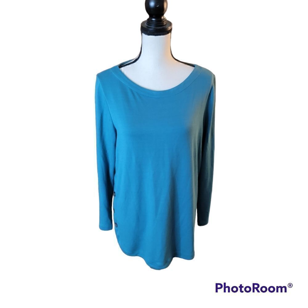 J. Jill Top with Side Button Detail. Size M.